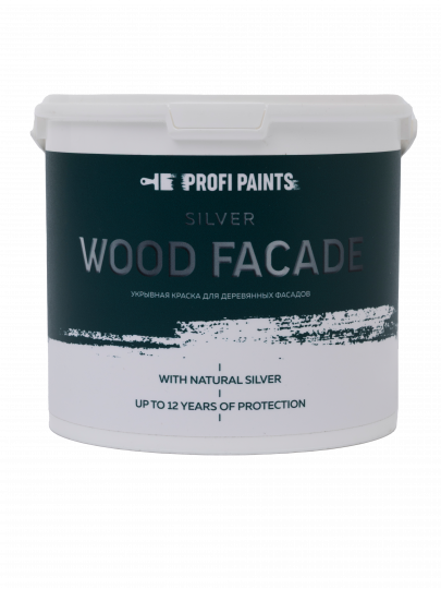 Краска по дереву акриловая укрывная PROFIPAINTS SILVER WOOD FACADE